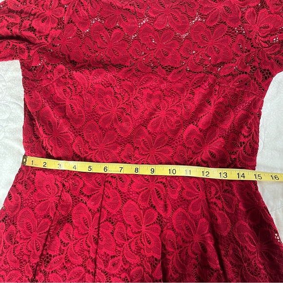 Miusol women’s red lace dress size large - Picture 2 of 6